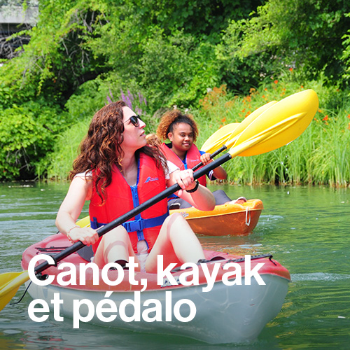 Canot, kayak et pédalo